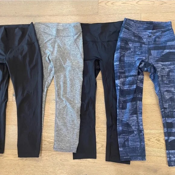 Lot of 4 capri leggings - lululemon, H&M - Picture 1 of 16